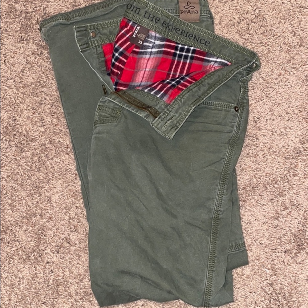 Prana Breath, flannel lined pants